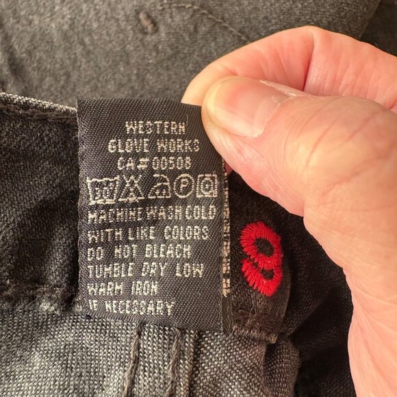 JAG Black Denim Jeans Womens Size 16 Bootcut Stretch Western Glove Works - Picture 8 of 8